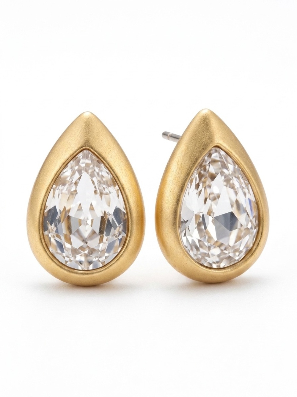 EXCLUSIVE LIMITED Gema-Inspired Brilliant Pear Cut Earrings - 14K Gold Plated